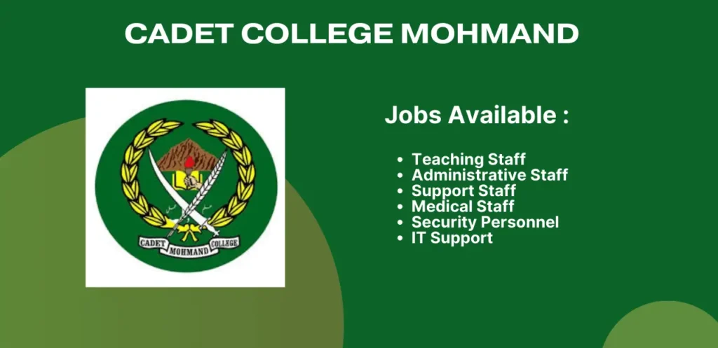 Cadet College Mohmand Jobs 2024 Teaching & Non-Teaching Staff Latest